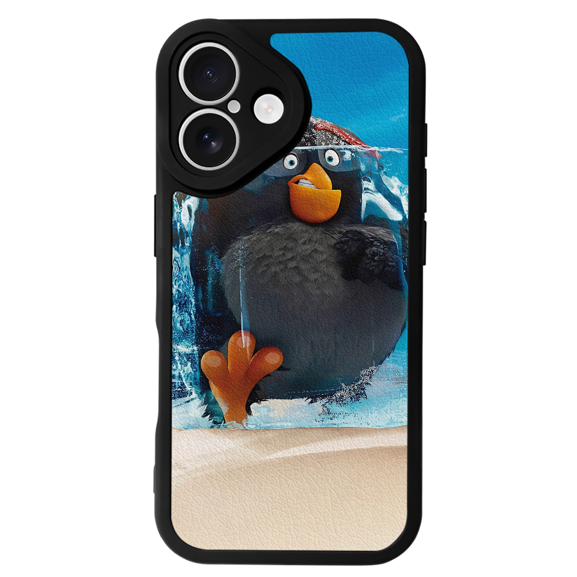 （画像用） Angry Birds アングリーバード 【iPhone 16シリーズ対応】シリコンスマホケース（レザー調） 材質：シリコン